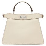 FENDI PEEKABOO ISEEU SMALL SELLERIA BAG WITH 556 HAND-SEWN TOPSTITCHES