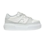 FENDI MATCH LEATHER PLATFORM LOW-TOPS