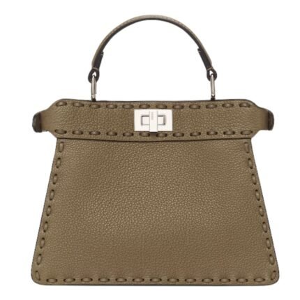 FENDI PEEKABOO ISEEU PETITE SELLERIA BAG WITH 306 HAND-SEWN TOPSTITCHES