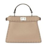 FENDI PEEKABOO ISEEU PETITE SELLERIA BAG WITH 306 HAND-SEWN TOPSTITCHES