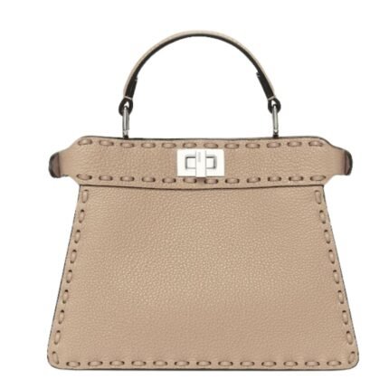 FENDI PEEKABOO ISEEU PETITE SELLERIA BAG WITH 306 HAND-SEWN TOPSTITCHES