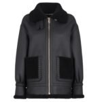 FENDI JACKET BLACK SHEARLING JACKET