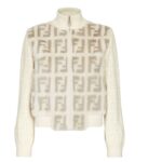FENDI BOMBER JACKET WHITE MINK BOMBER