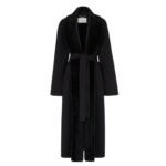 FENDI COAT BLACK WOOL COAT