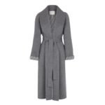 FENDI COAT GRAY WOOL COAT