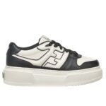 FENDI LEATHER PLATFORM LOW-TOPS