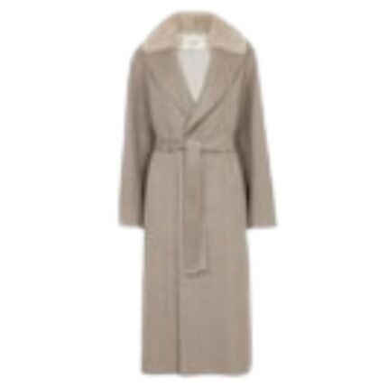 FENDI COAT DOVE GRAY CASHMERE COAT
