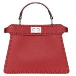 FENDI PEEKABOO ISEEU PETITE SELLERIA BAG WITH 306 HAND-SEWN TOPSTITCHES