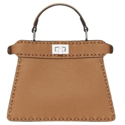 FENDI PEEKABOO ISEEU PETITE SELLERIA BAG WITH 306 HAND-SEWN TOPSTITCHES