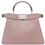 FENDI PEEKABOO ISEEU SMALL SELLERIA BAG WITH 556 HAND-SEWN TOPSTITCHES