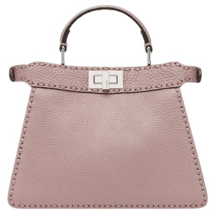 FENDI PEEKABOO ISEEU SMALL SELLERIA BAG WITH 556 HAND-SEWN TOPSTITCHES