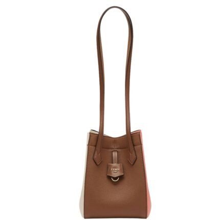 FENDI ORIGAMI MINI MULTICOLOR LEATHER BAG THAT CAN BE TRANSFORMED