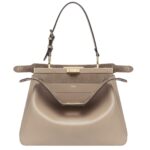 FENDI PEEKABOO SOFT MEDIUM LEATHER BAG