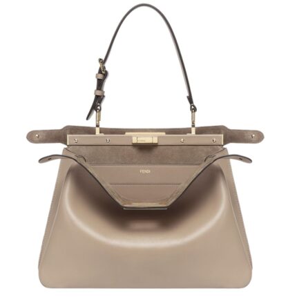 FENDI PEEKABOO SOFT MEDIUM LEATHER BAG