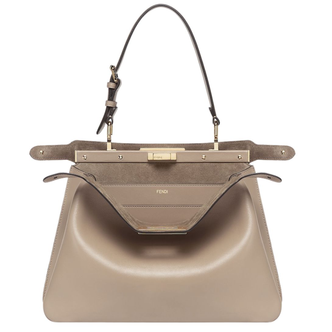 1 FENDI PEEKABOO SOFT MEDIUM LEATHER BAG