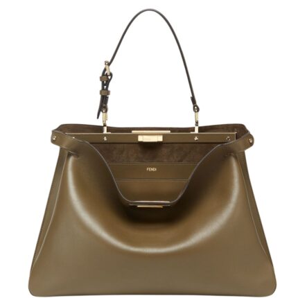 FENDI PEEKABOO SOFT LARGE LEATHER BAG