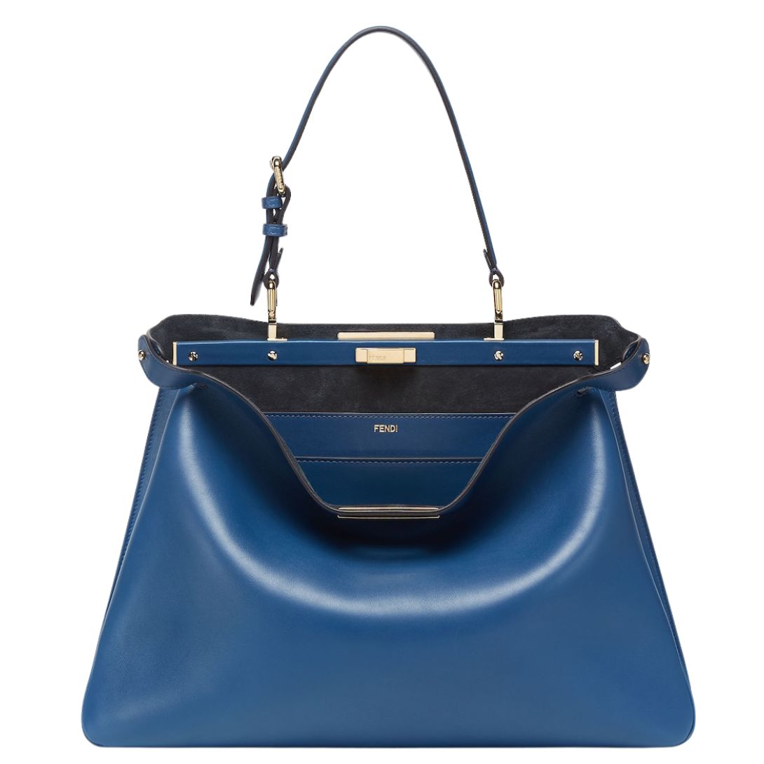 1 FENDI PEEKABOO SOFT LARGE LEATHER BAG