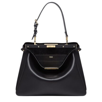 FENDI PEEKABOO SOFT MEDIUM LEATHER BAG