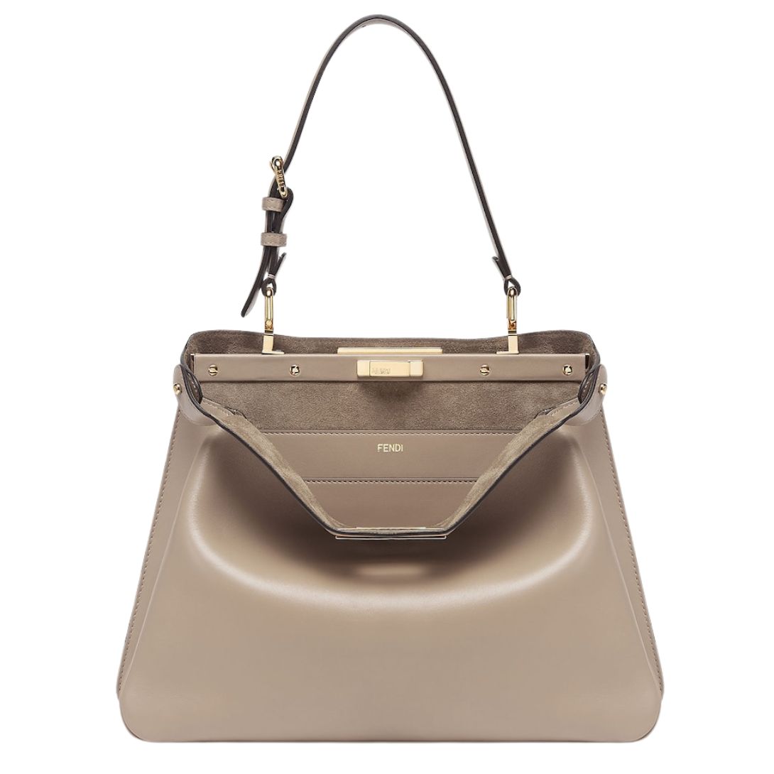 1 FENDI PEEKABOO SOFT MEDIUM LEATHER BAG