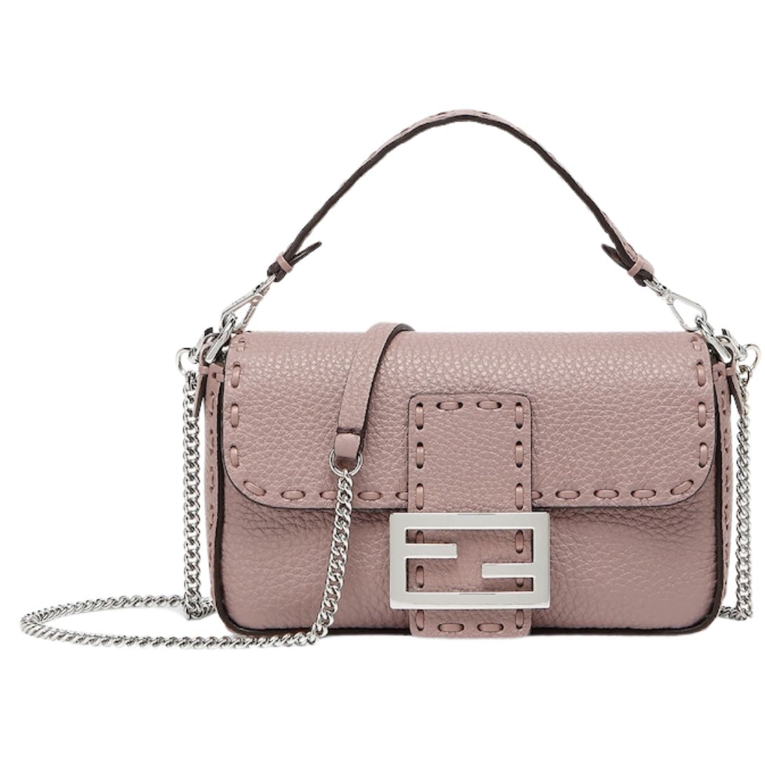 1 FENDI BAGUETTE MINI SELLERIA BAG WITH 309 HAND-SEWN TOPSTITCHES