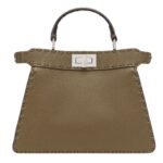FENDI PEEKABOO ISEEU SMALL SELLERIA BAG WITH 556 HAND SEWN STITCHES