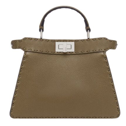 FENDI PEEKABOO ISEEU SMALL SELLERIA BAG WITH 556 HAND SEWN STITCHES