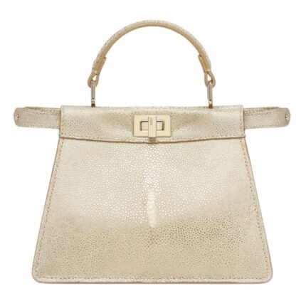 FENDI PEEKABOO ISEEU SMALL SELLERIA BAG WITH 556 HAND SEWN TOPSTITCHES