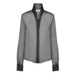 FENDI SHIRT BLACK ORGANZA SHIRT