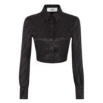 FENDI SHIRT BLACK SILK SHIRT