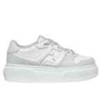 FENDI LEATHER PLATFORM LOW-TOPS