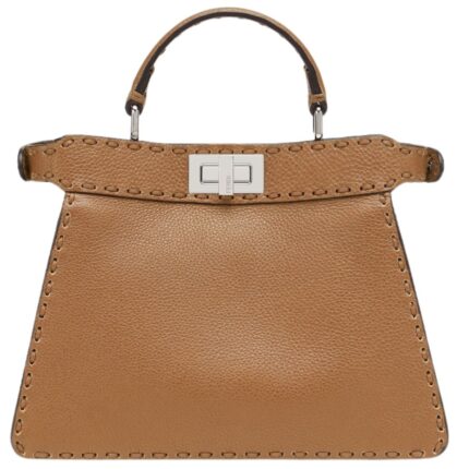 FENDI PEEKABOO ISEEU SMALL SELLERIA BAG WITH 556 HAND SEWN STITCHES
