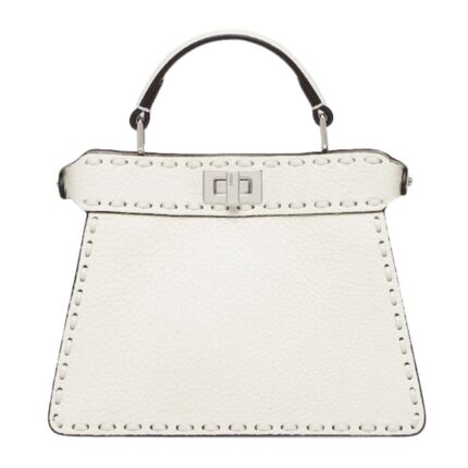 FENDI PEEKABOO ISEEU PETITE SELLERIA BAG WITH 306 HAND SEWN STITCHES