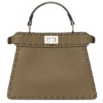 FENDI PEEKABOO ISEEU PETITE SELLERIA BAG WITH 306 HAND SEWN STITCHES