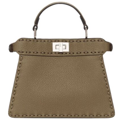 FENDI PEEKABOO ISEEU PETITE SELLERIA BAG WITH 306 HAND SEWN STITCHES