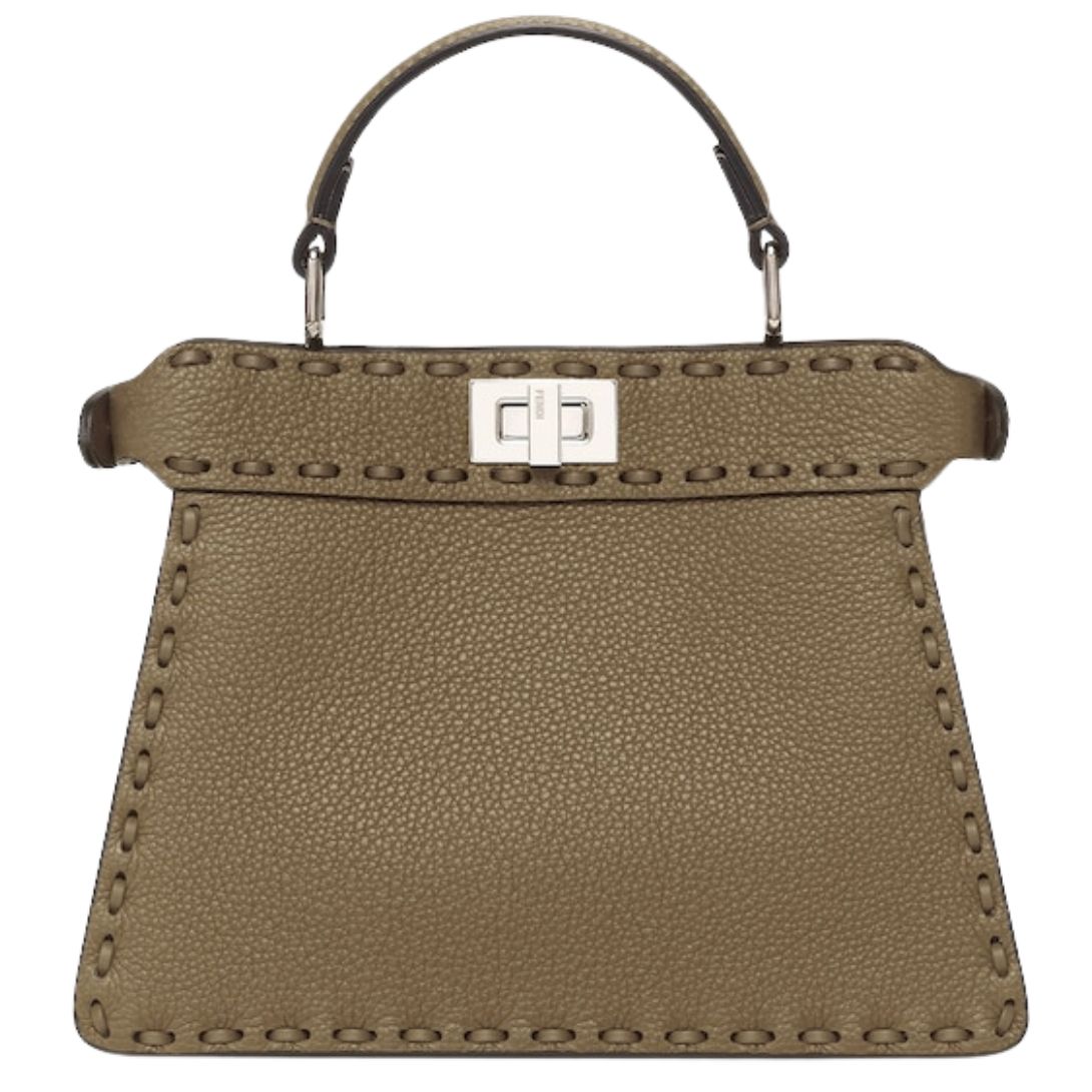 1 FENDI PEEKABOO ISEEU PETITE SELLERIA BAG WITH 306 HAND SEWN STITCHES
