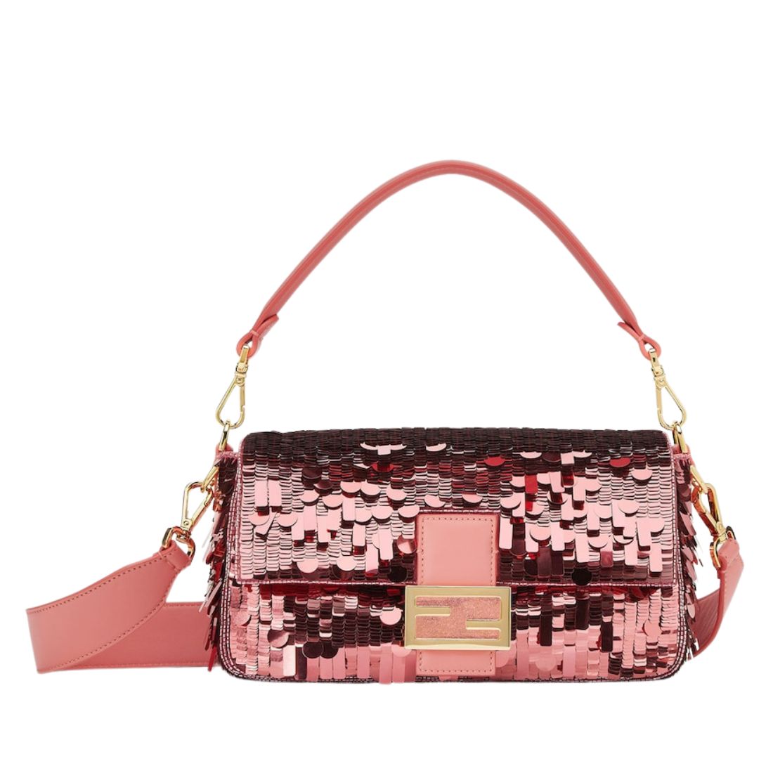1 FENDI BAGUETTE BAG EMBROIDERED WITH SEQUINS