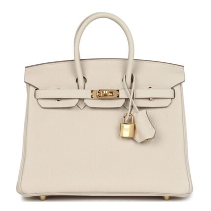 HERMÈS BIRKIN 25 CRAIE TOGO GOLD HARDWARE