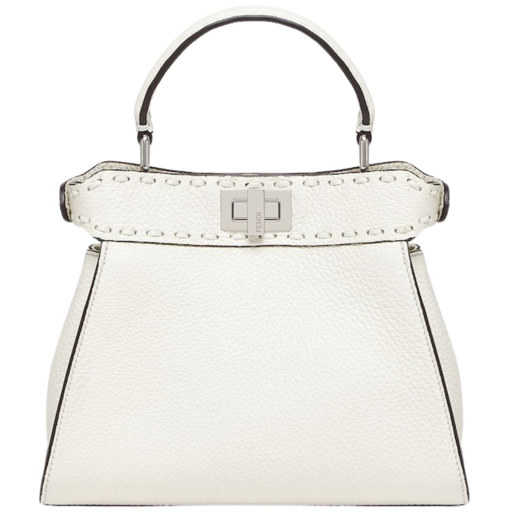 1 FENDI PEEKABOO MINI SELLERIA BAG WITH 220 HAND-SEWN TOPSTITCHES