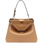 FENDI PEEKABOO SOFT MEDIUM LEATHER BAG