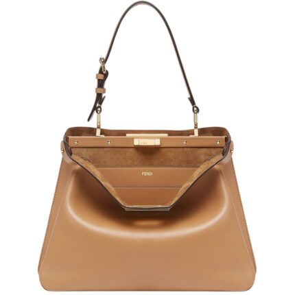 FENDI PEEKABOO SOFT MEDIUM LEATHER BAG