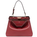 FENDI PEEKABOO SOFT MEDIUM LEATHER BAG