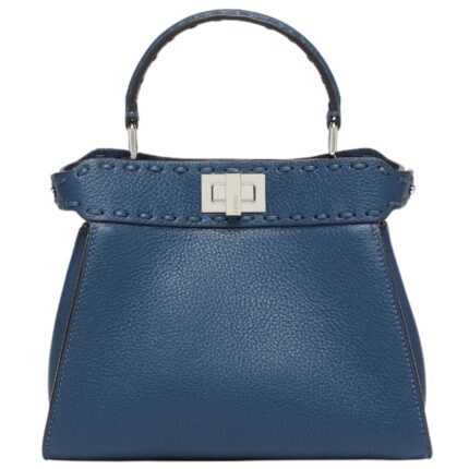 FENDI PEEKABOO MINI SELLERIA BAG WITH 220 HAND-SEWN TOPSTITCHES