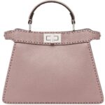 FENDI PEEKABOO MINI SELLERIA BAG WITH 220 HAND-SEWN TOPSTITCHES