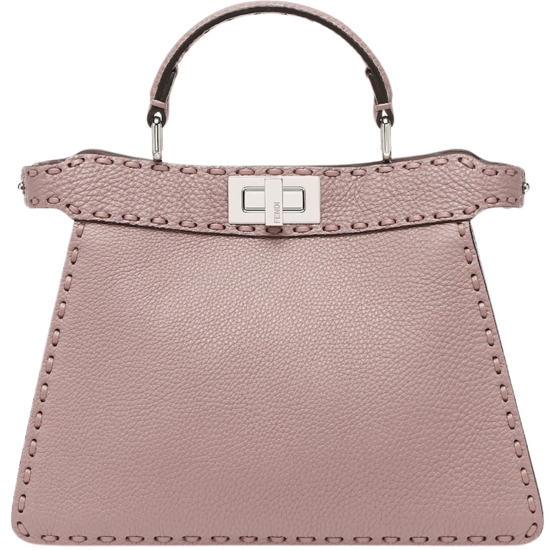 1 FENDI PEEKABOO MINI SELLERIA BAG WITH 220 HAND-SEWN TOPSTITCHES