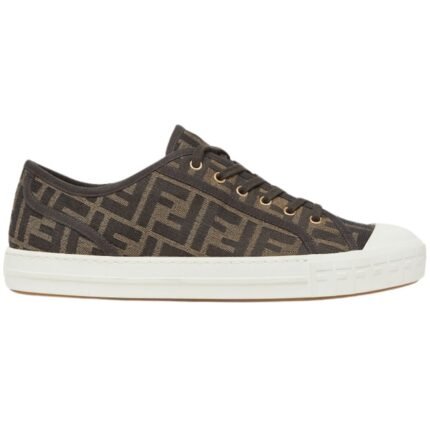 FENDI DOMINO FF FABRIC LOW-TOPS