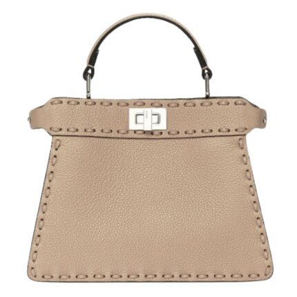 FENDI PEEKABOO ISEEU PETITE SELLERIA BAG WITH 306 HAND SEWN STITCHES