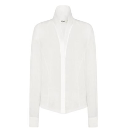 FENDI SHIRT WHITE ORGANZA SHIRT