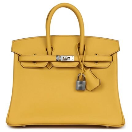 HERMÈS BIRKIN 25 SUN SWIFT PALLADIUM HARDWARE