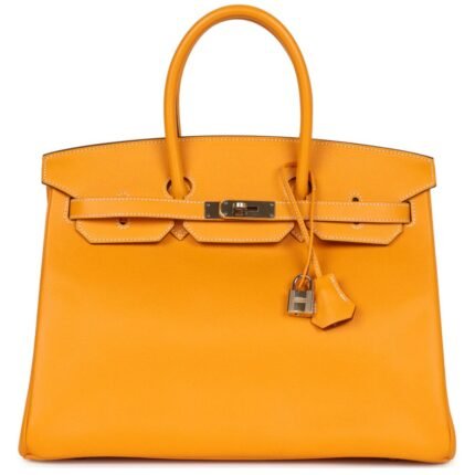 PRE-OWNED HERMÈS BIRKIN 35 JAUNE D'OR CANDY EPSOM PERMABRASS HARDWARE