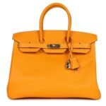 PRE-OWNED HERMÈS BIRKIN 35 JAUNE D'OR CANDY EPSOM PERMABRASS HARDWARE